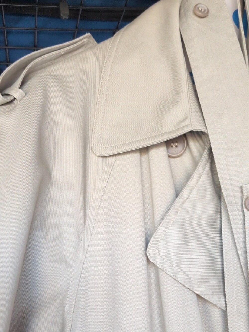 Stafford Beige Double-Breasted Trench Coat with Tie Belt - Picture 6 of 7
